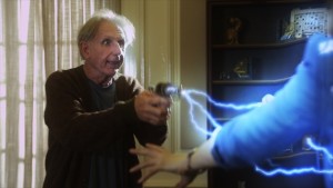 Hugo firing a Tesla
