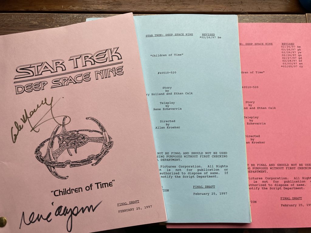 Scripts and revisions for "Children of TIme"